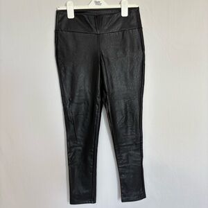 Altar'd State Women's Pull On Faux Leather‎ Skinny Pants Black Size Medium